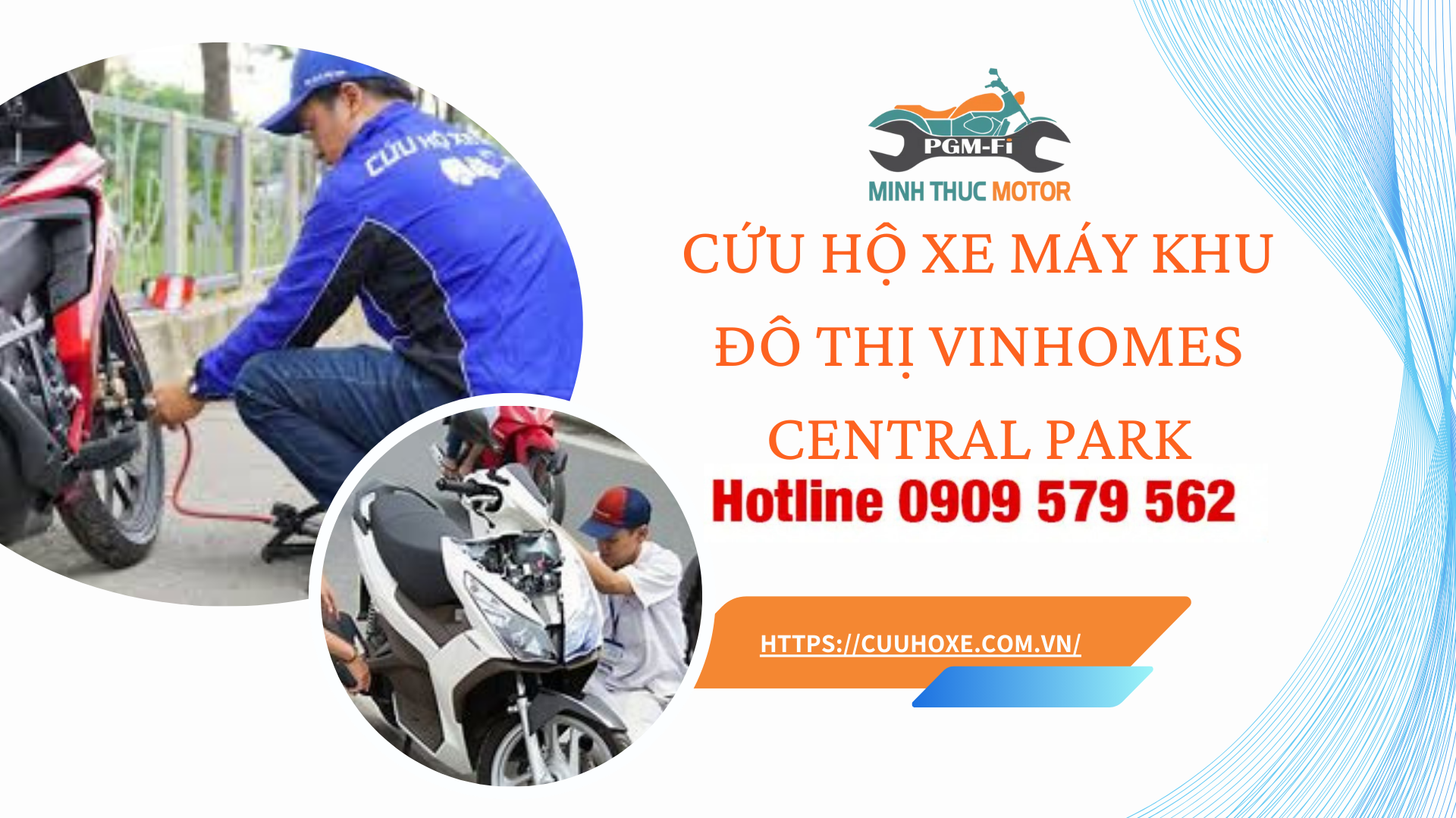 cứu hộ xe máy khu đô thị Vinhomes Central Park