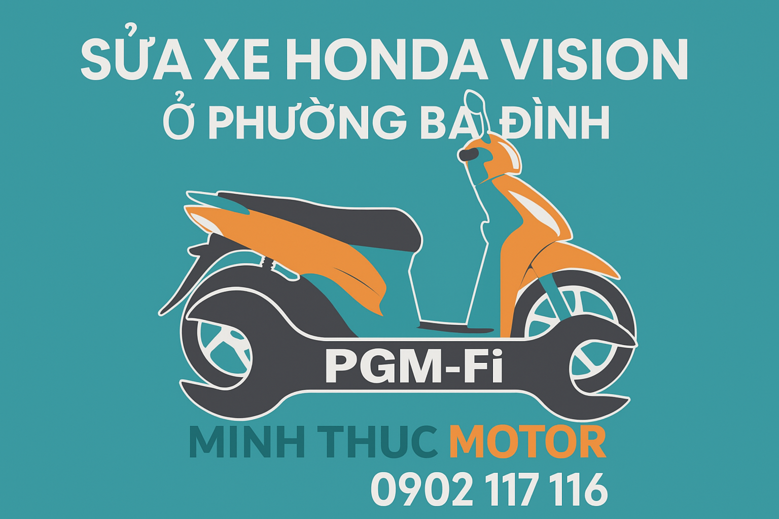 Sửa xe Honda Vision ở Phường Ba Đình