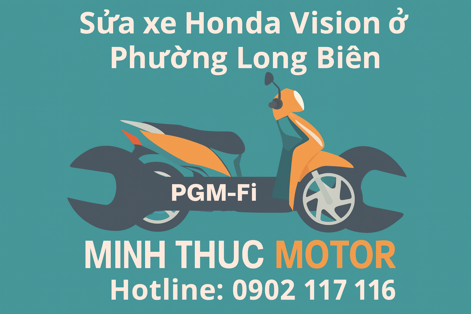 Sửa xe Honda vision ở Phường Long Biên