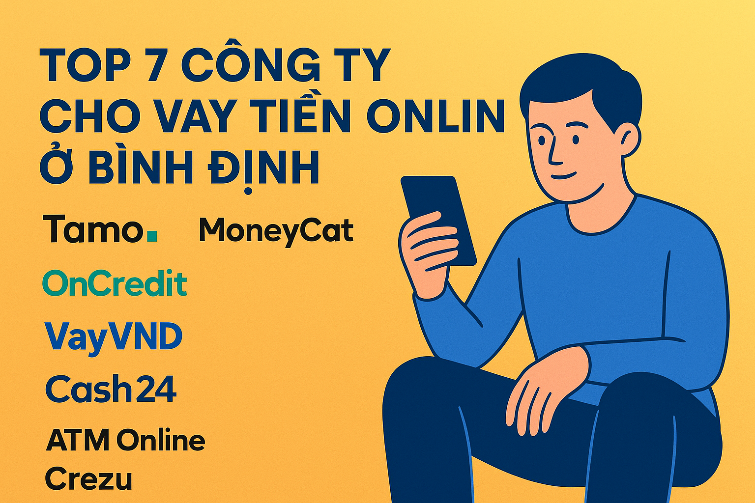 Top 7 công ty cho vay tiền online ở Bình Định
