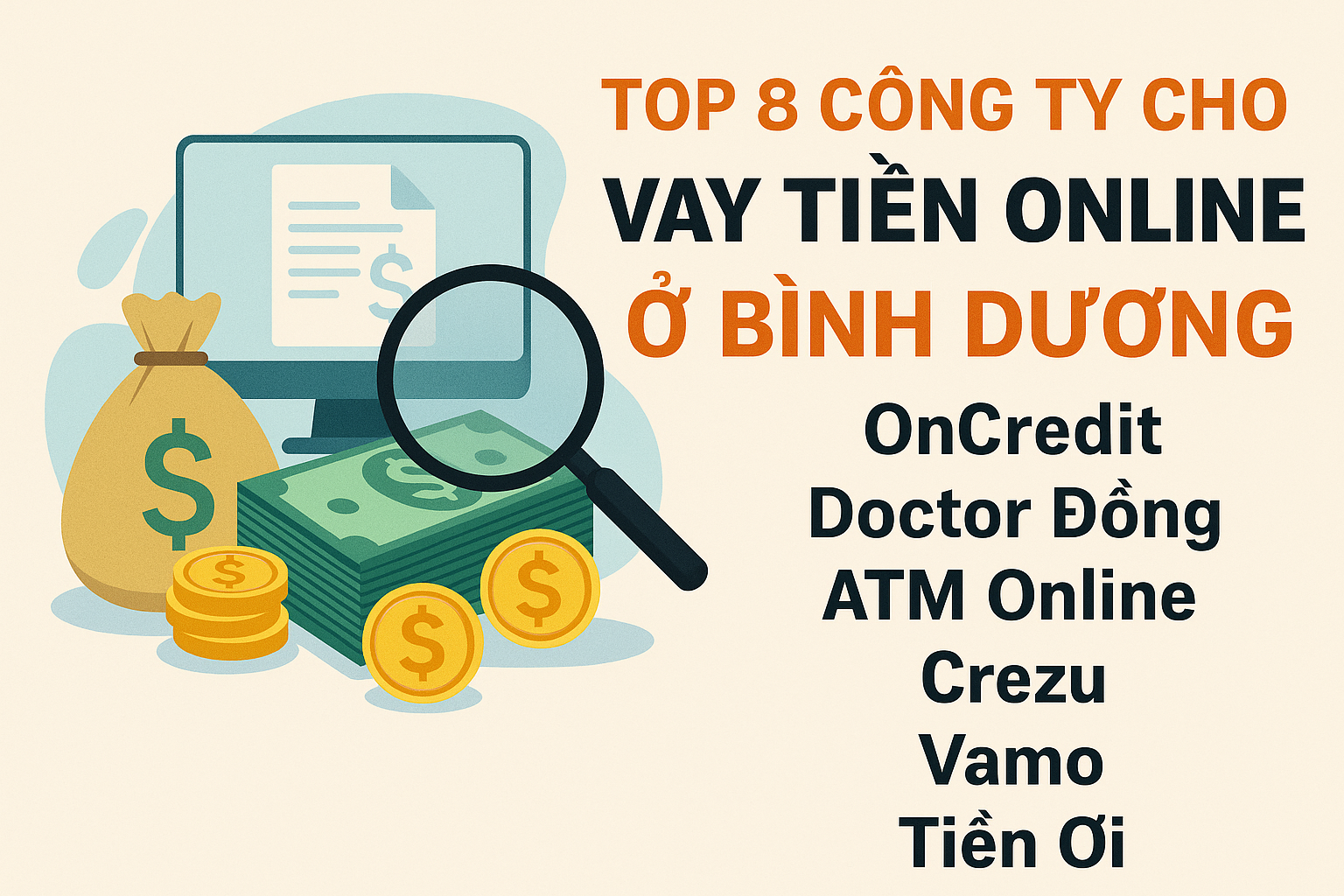 Top 8 Công Ty Cho Vay Tiền Online Ở Bình Dương