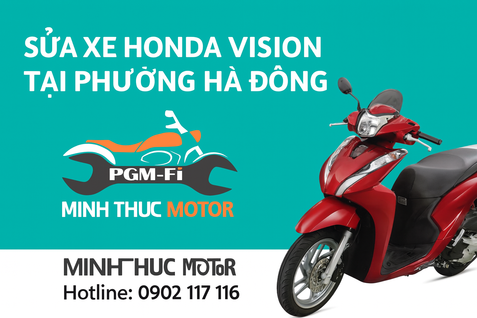 Sửa Xe Honda Vision Ở Phường Hà Đông