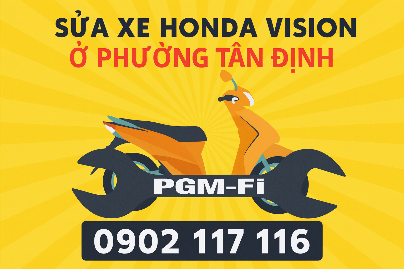 Sửa xe Honda Vision ở Phường Xuân Hòa