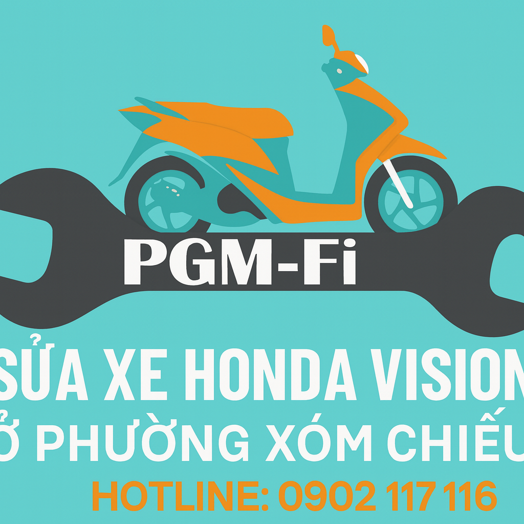 Sửa xe Honda Vision ở Phường Xóm Chiếu