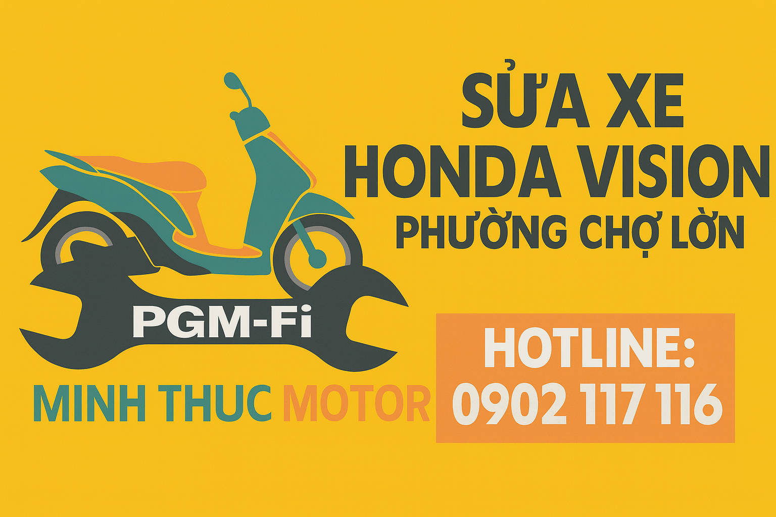 Sửa xe Honda Vision ở Phường Chợ Lớn