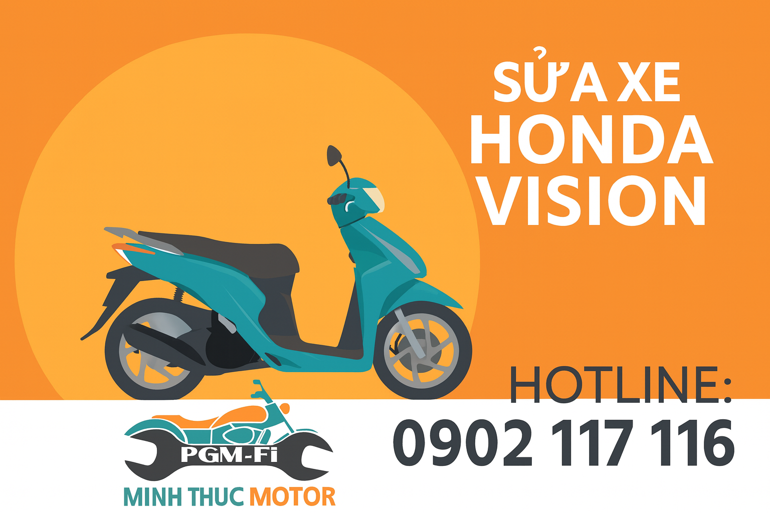 Sửa xe Honda Vision ở Phường Bình Thới