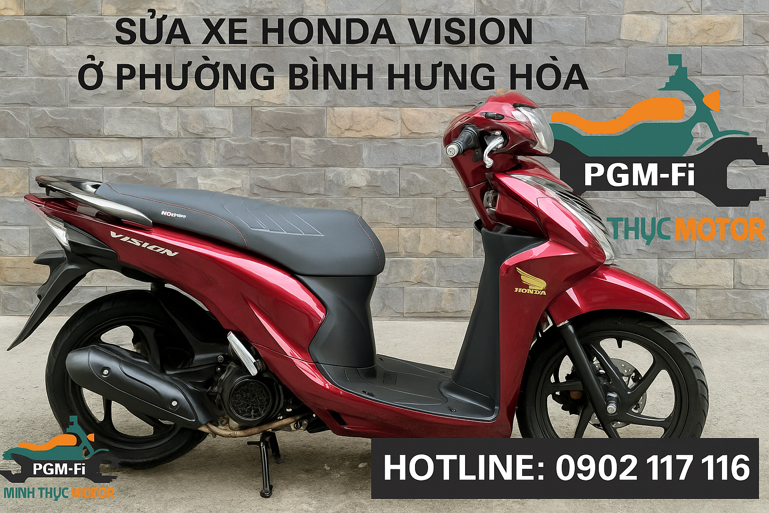 Sửa xe Honda Vision ở Phường Bình Hưng Hòa
