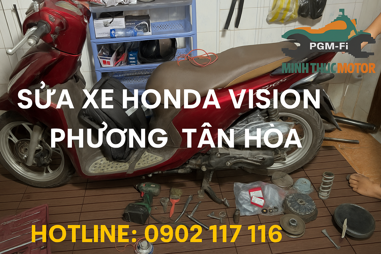 Sửa xe Honda Vision ở Phường Tân Hòa
