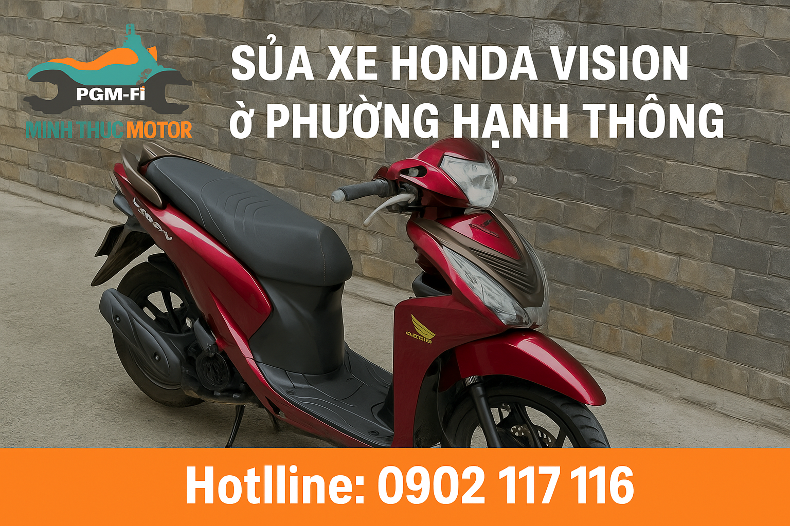 Sửa xe Honda Vision ở Phường Hạnh Thông
