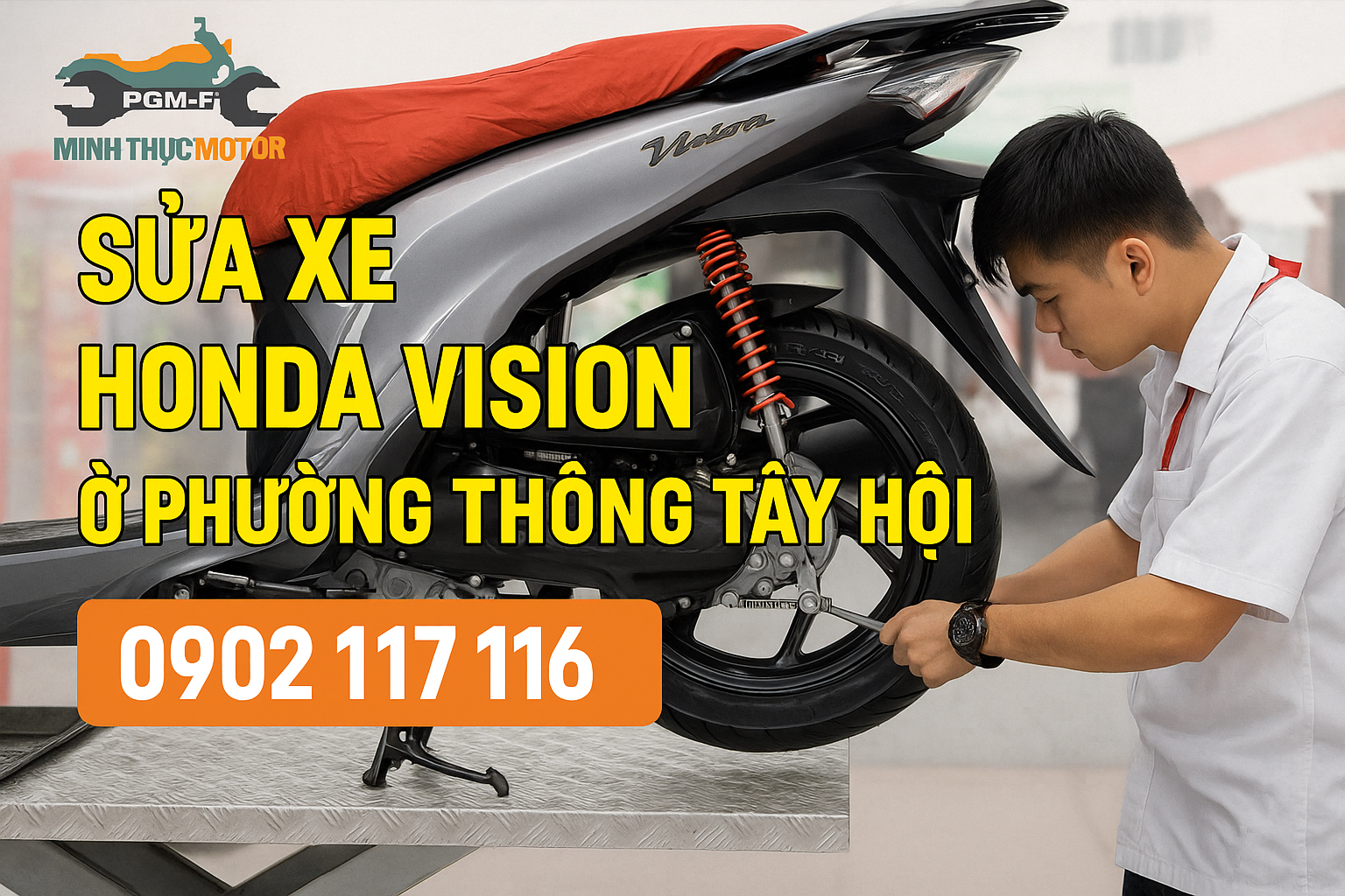 Sửa xe Honda Vision ở Phường Thông Tây Hội