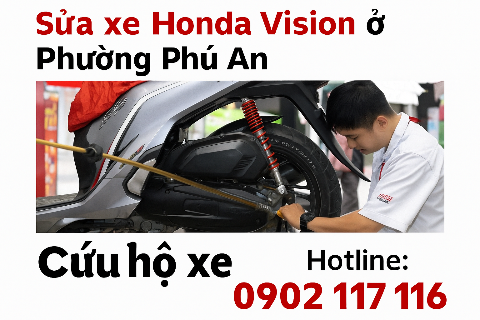 Sửa xe Honda Vision ở Phường Phú An