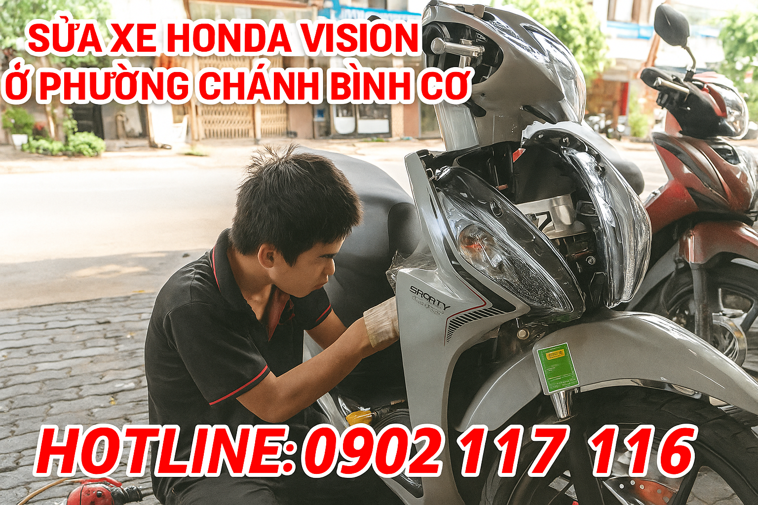 Sửa xe Honda Vision ở Phường Chánh Bình Cơ