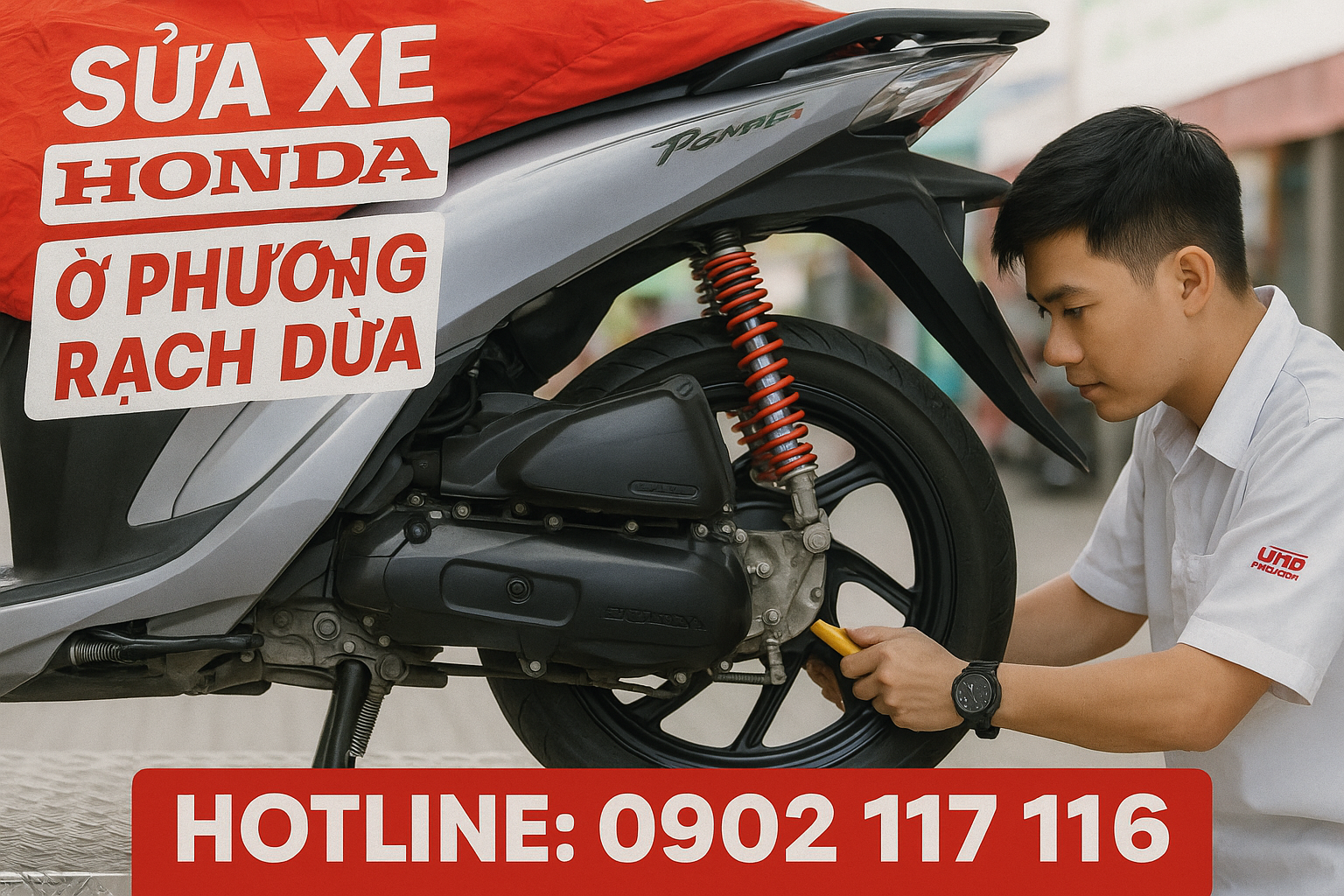 Sửa xe Honda Vision ở Phường Rạch Dừa