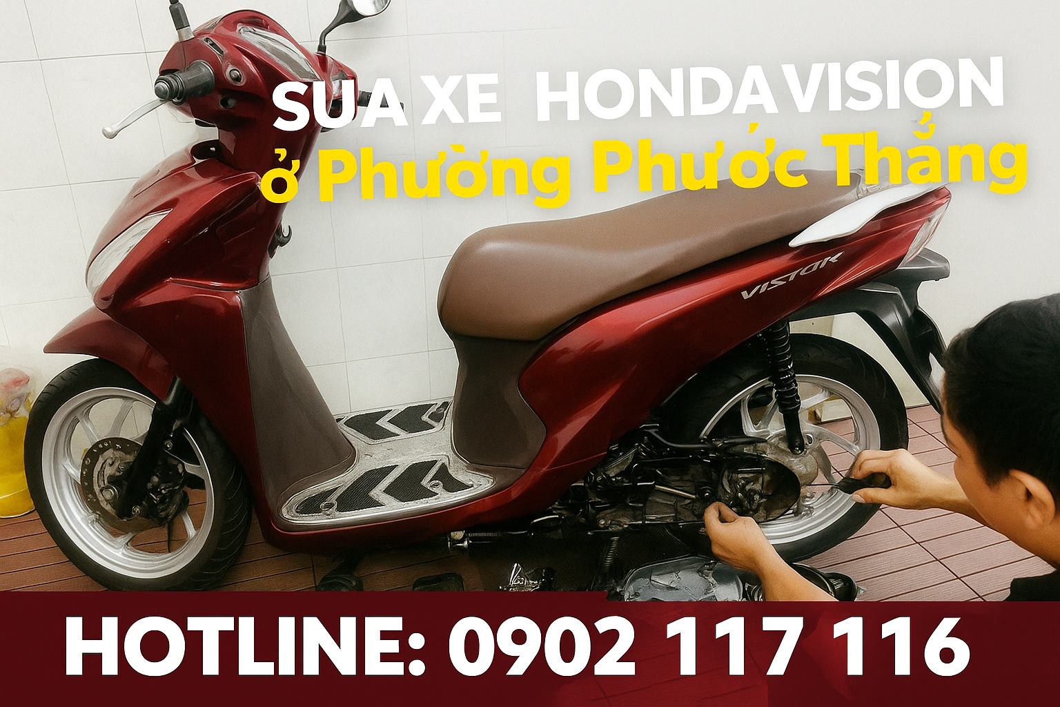 Sửa xe Honda Vision ở Phường Phước Thắng