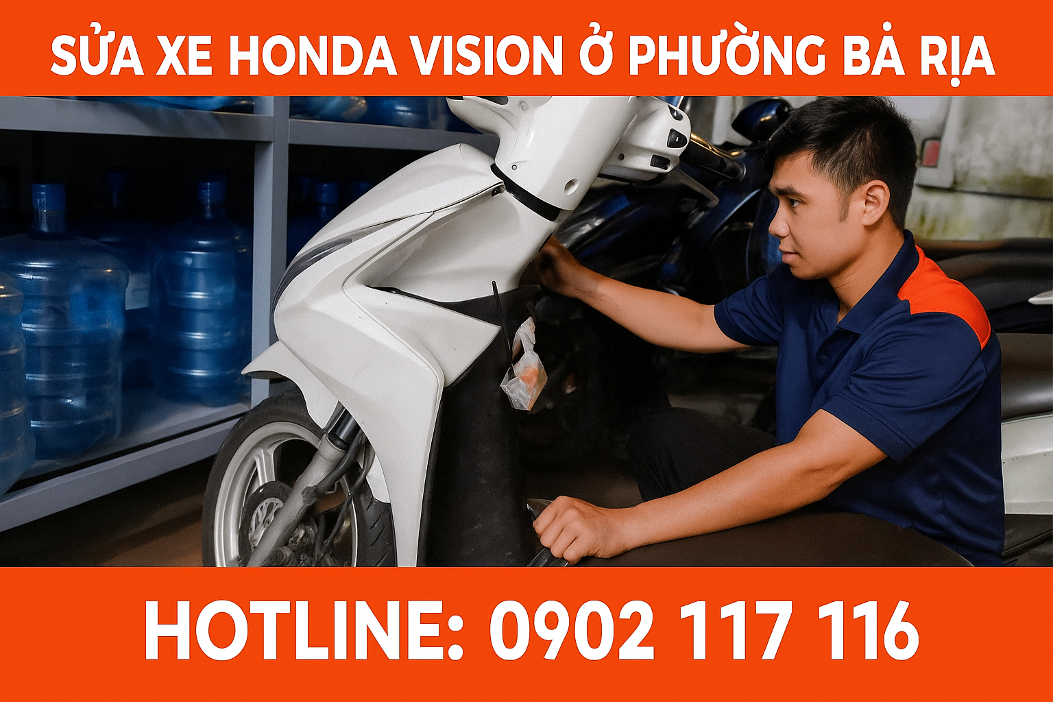 Sửa xe Honda Vision ở Phường Bà Rịa