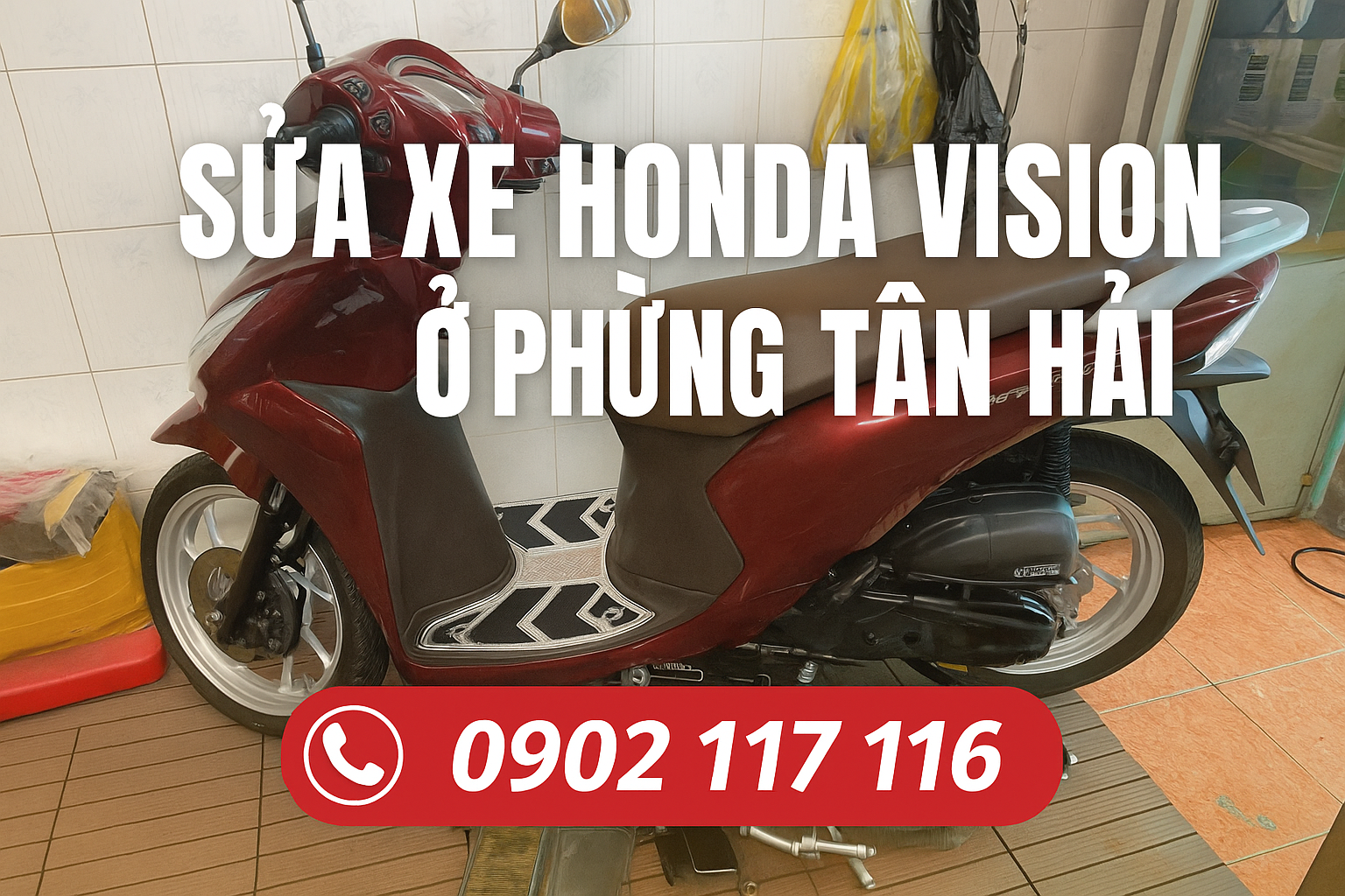 Sửa xe Honda Vision ở Phường Tân Hải
