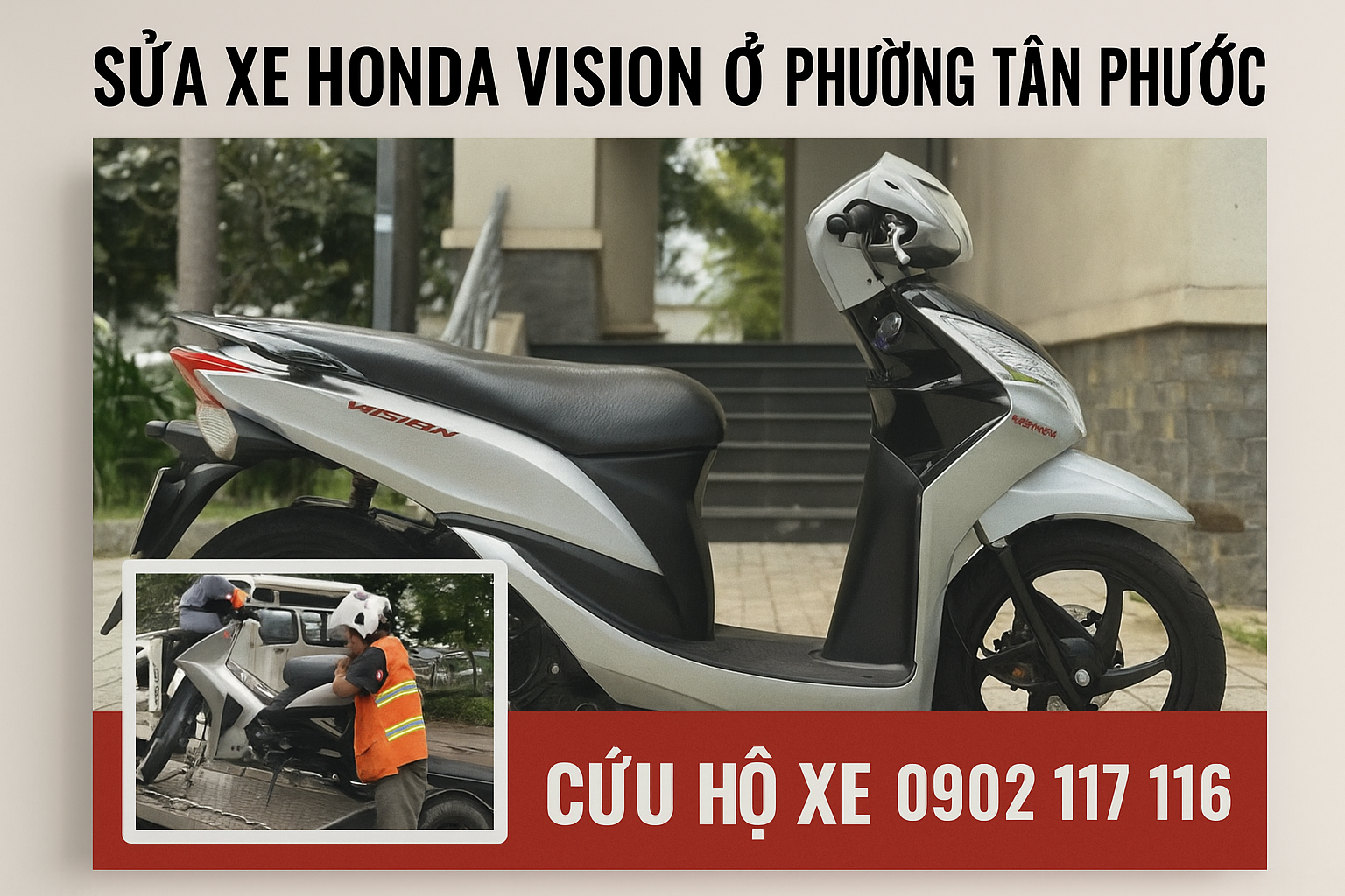 Sửa xe Honda Vision ở Phường Tân Phước
