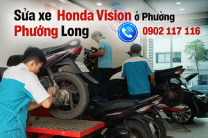 Sửa xe Honda Vision ở Phường Phước Long