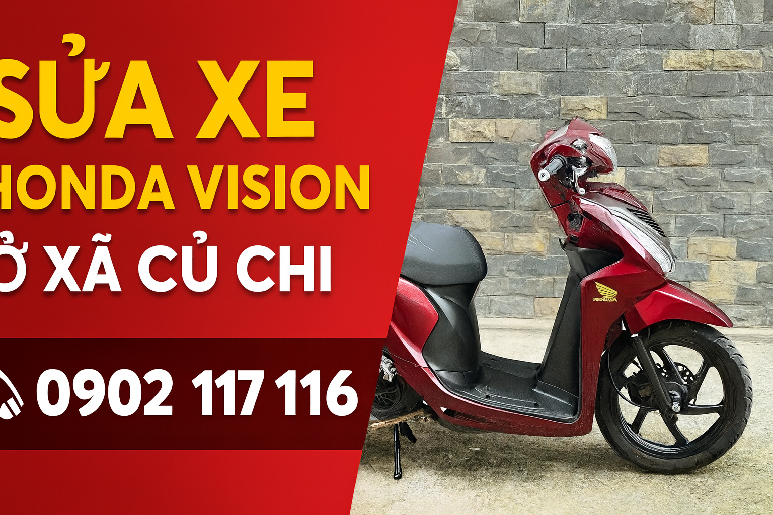 Sửa xe Honda Vision ở xã Củ Chi