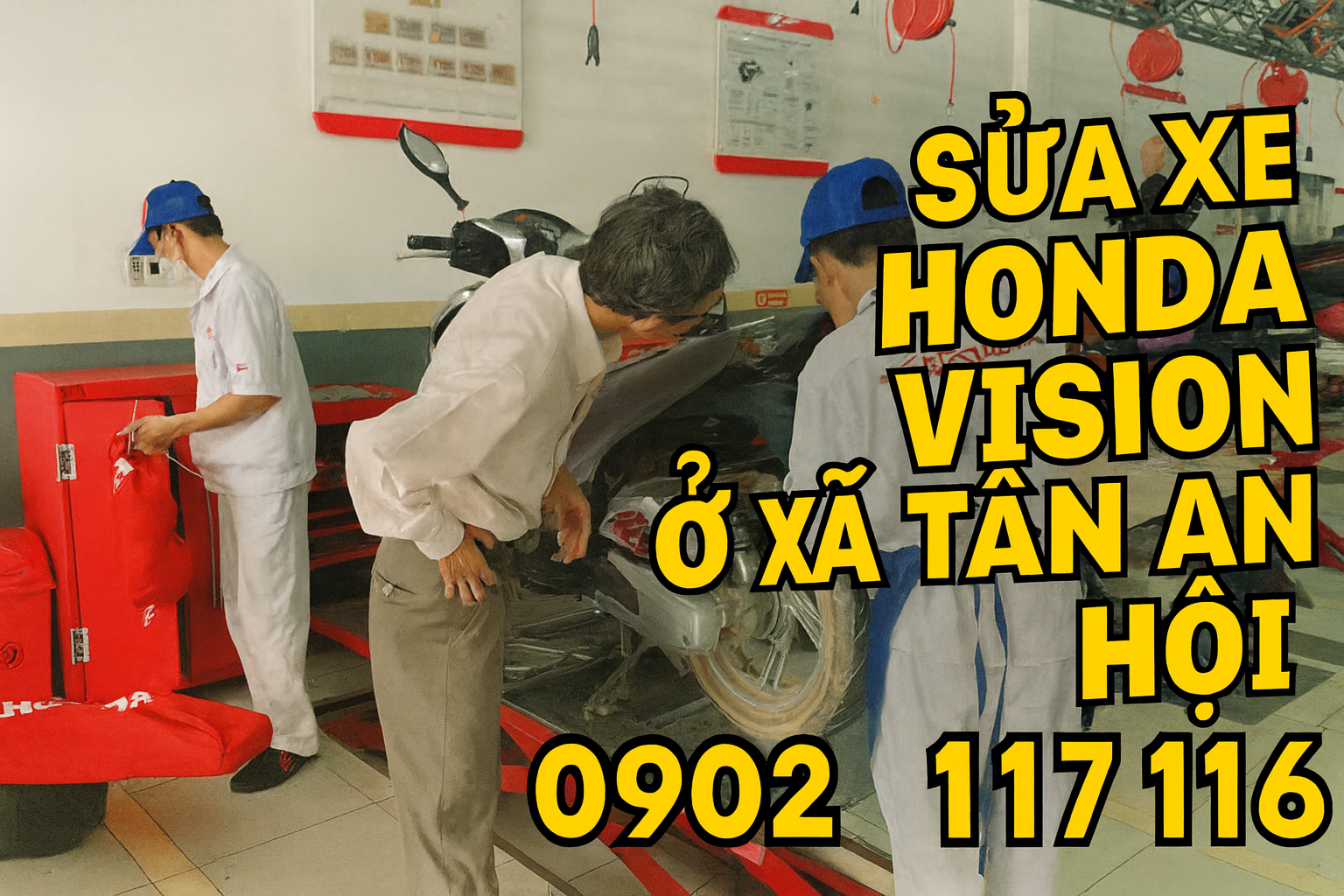 Sửa xe Honda Vision ở xã Tân An Hội