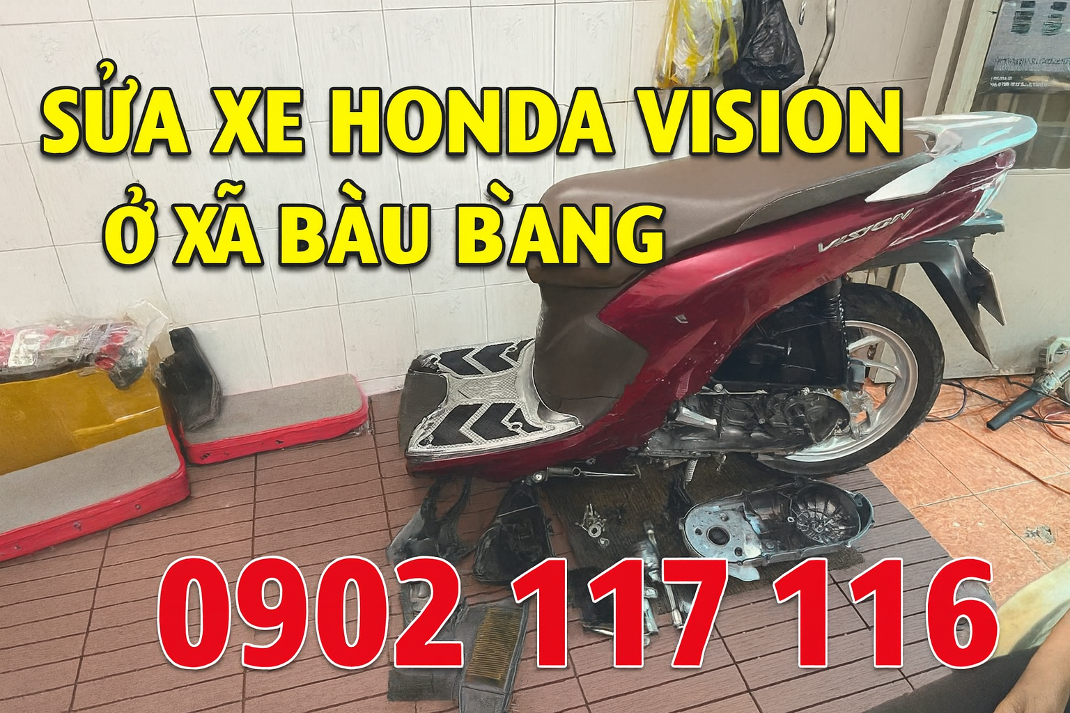 Sửa xe Honda Vision ở Xã Bàu Bàng