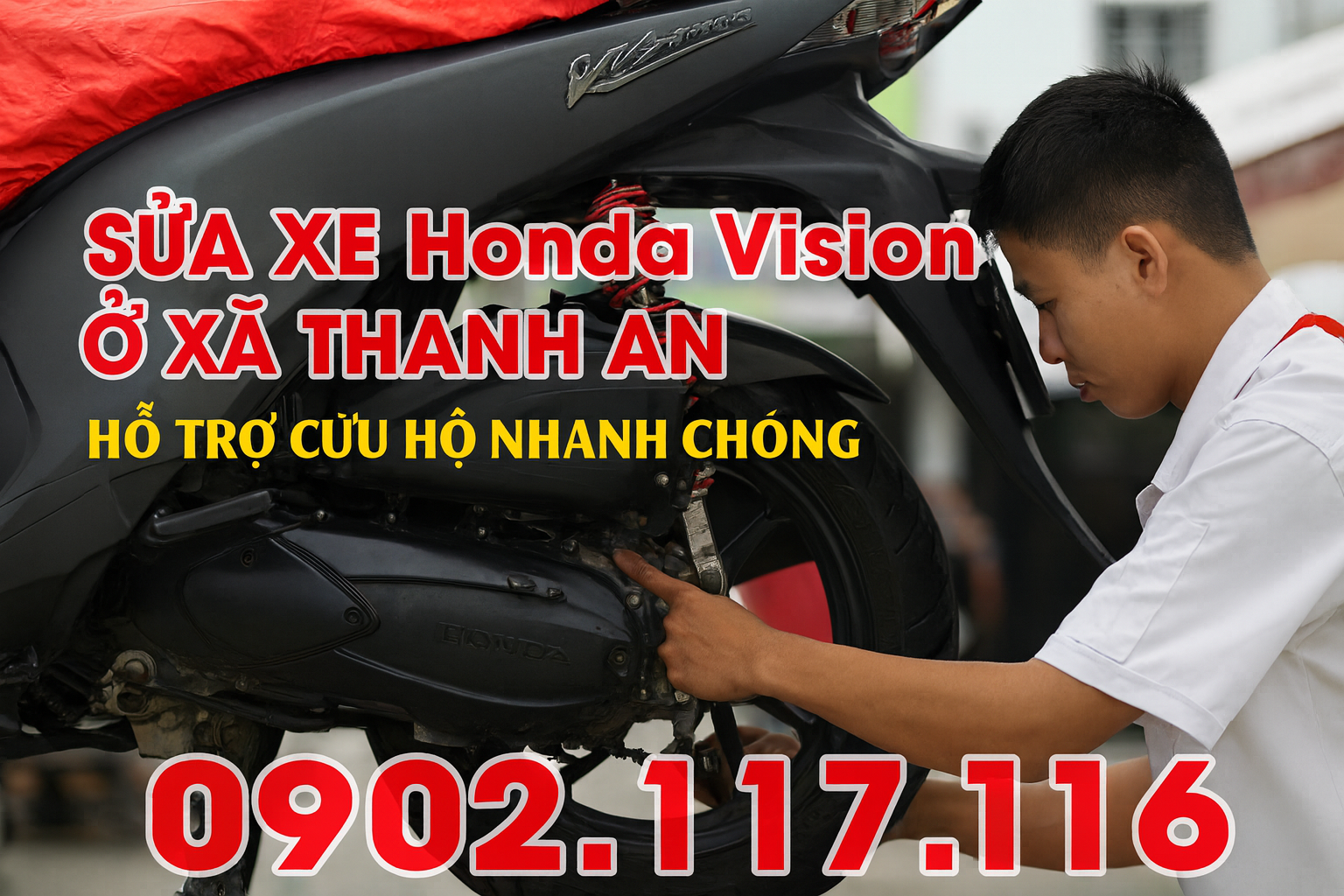 Sửa xe Honda Vision ở xã Thanh An