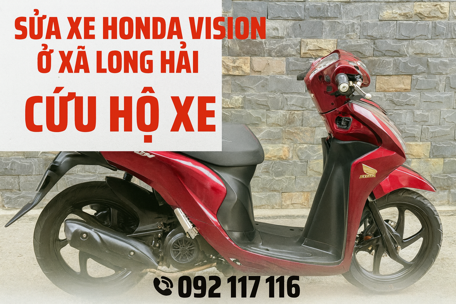 Sửa xe Honda Vision ở xã Long Hải