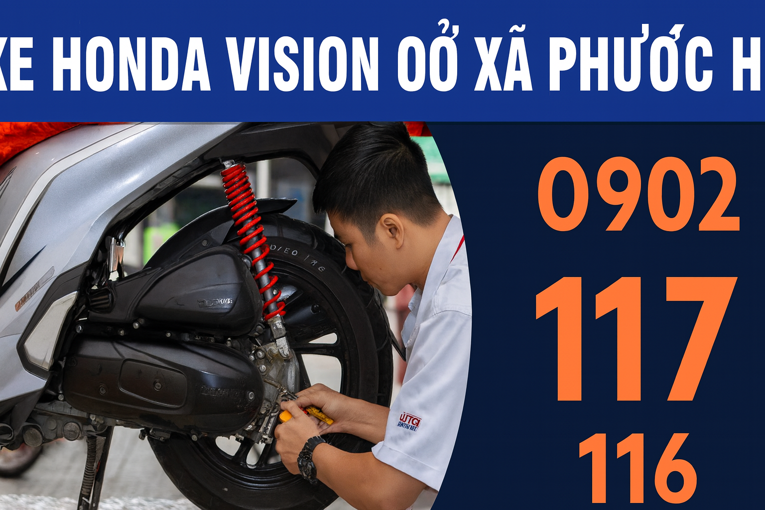 Sửa xe Honda Vision ở xã Phước Hòa