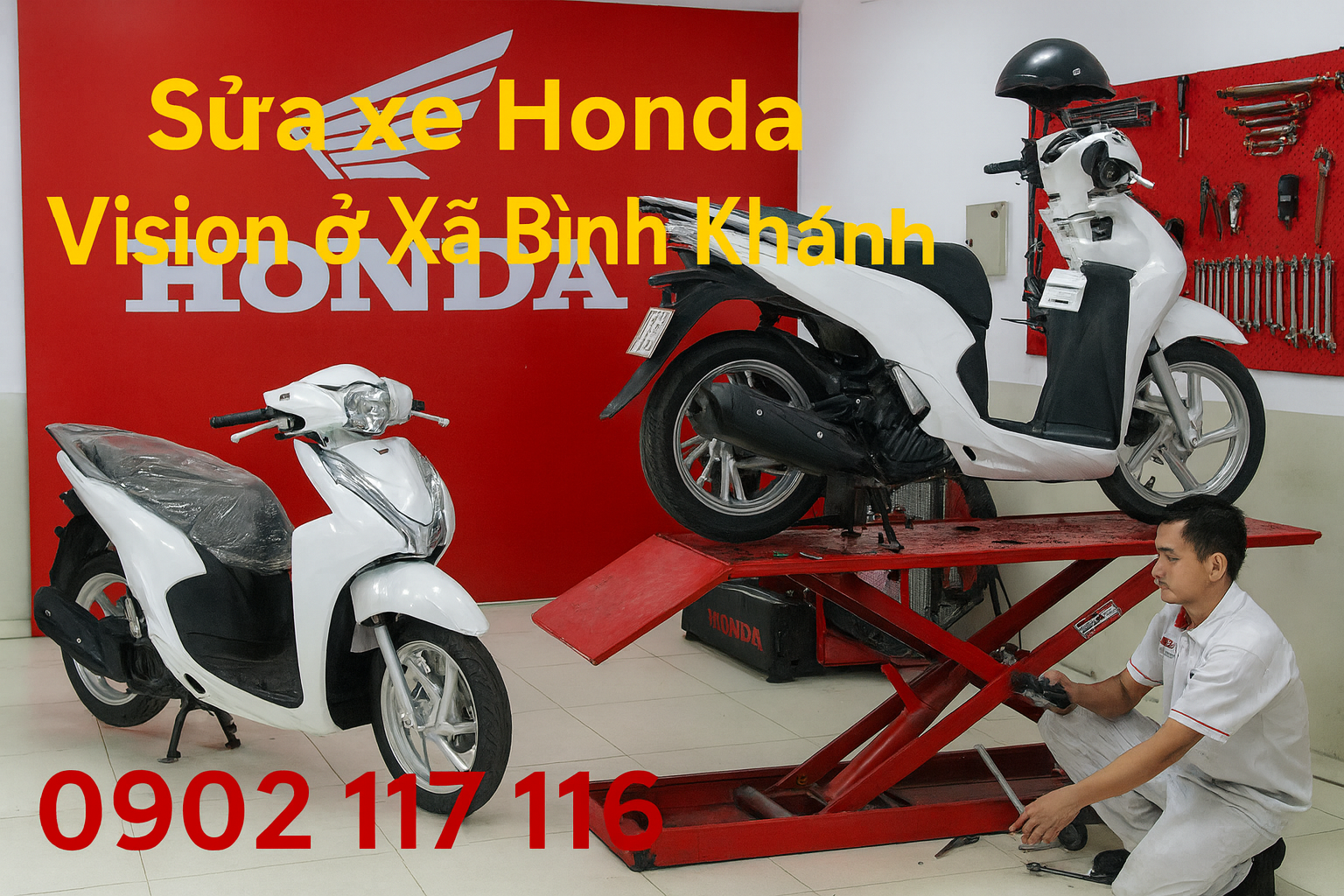Sửa xe Honda Vision ở Xã Bình Khánh